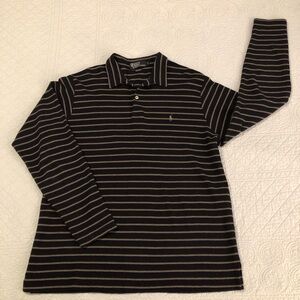 Y2K Polo Ralph Lauren striped polo shirt. Size large.